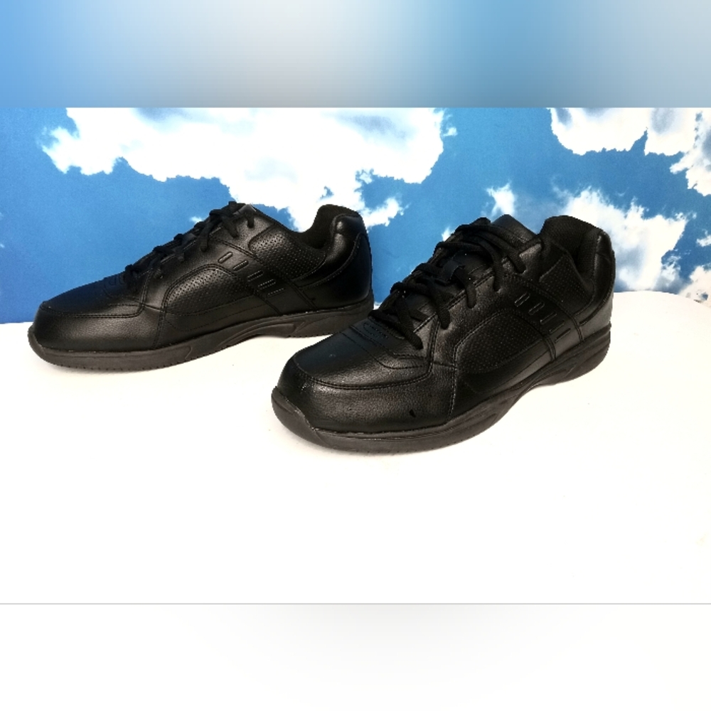 Safe T Step Black Slip resistant Comfort Shoes SZ 12